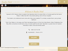 Tablet Screenshot of basilonhotel.com